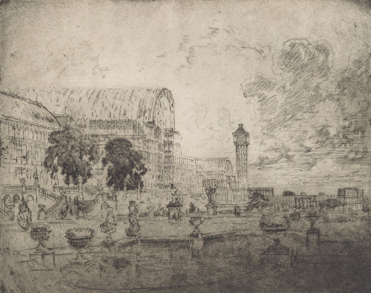 Kristallpalatset, 1905. av Joseph Pennell