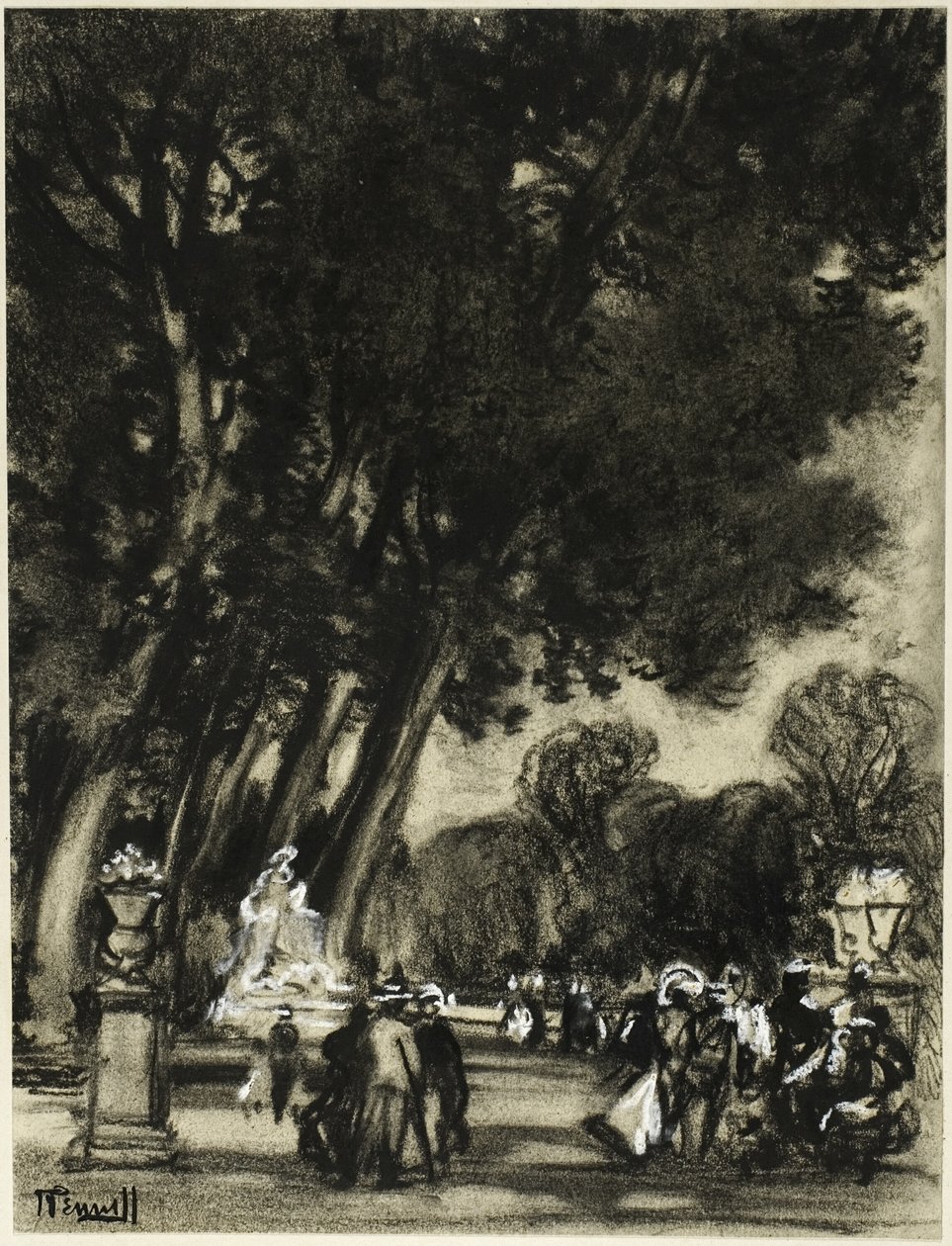 Öns trädgård, Aranjuez av Joseph Pennell