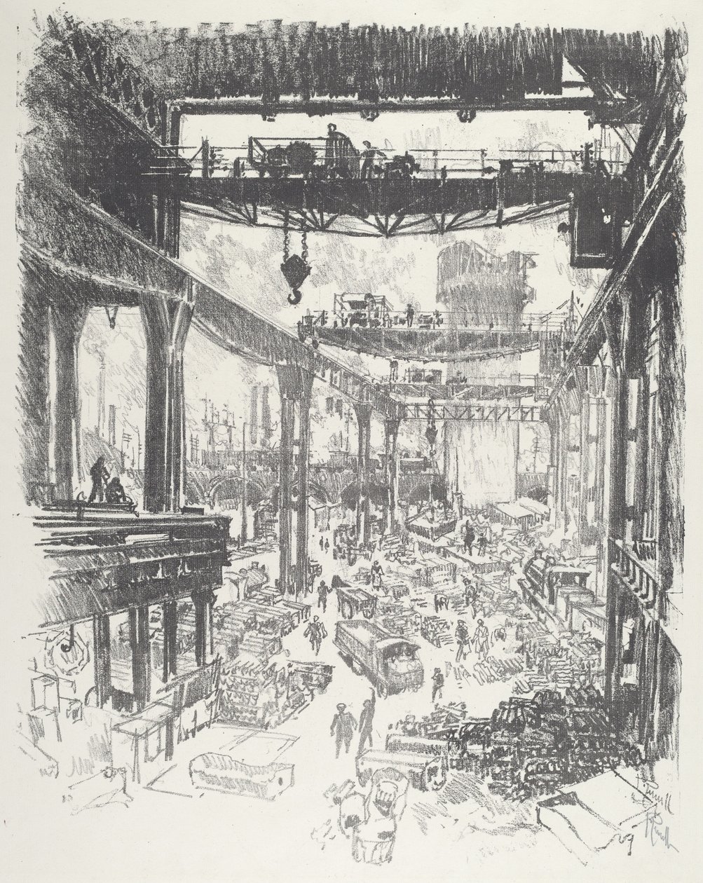 Det stora tornet: Pig-Iron av Joseph Pennell