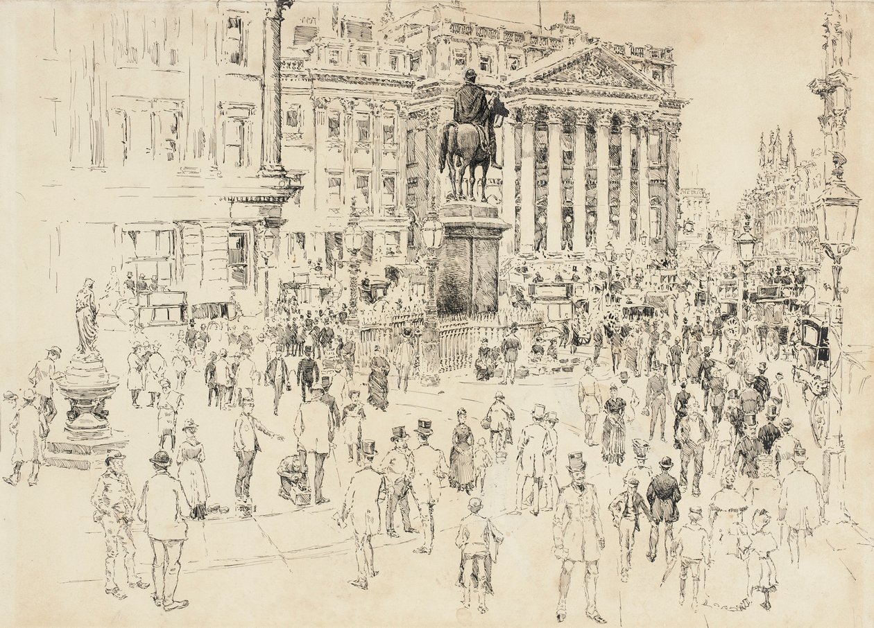 Mansion House, Lord Mayors residens av Joseph Pennell