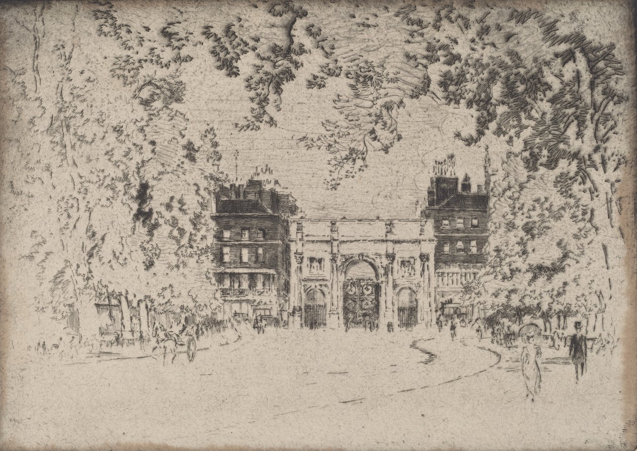 Marmorbågen, 1905. av Joseph Pennell