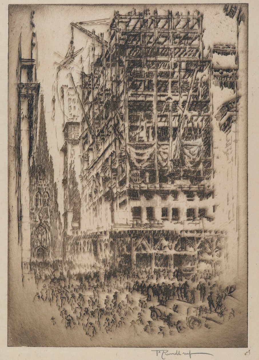 Nya Börsen, 1921 av Joseph Pennell