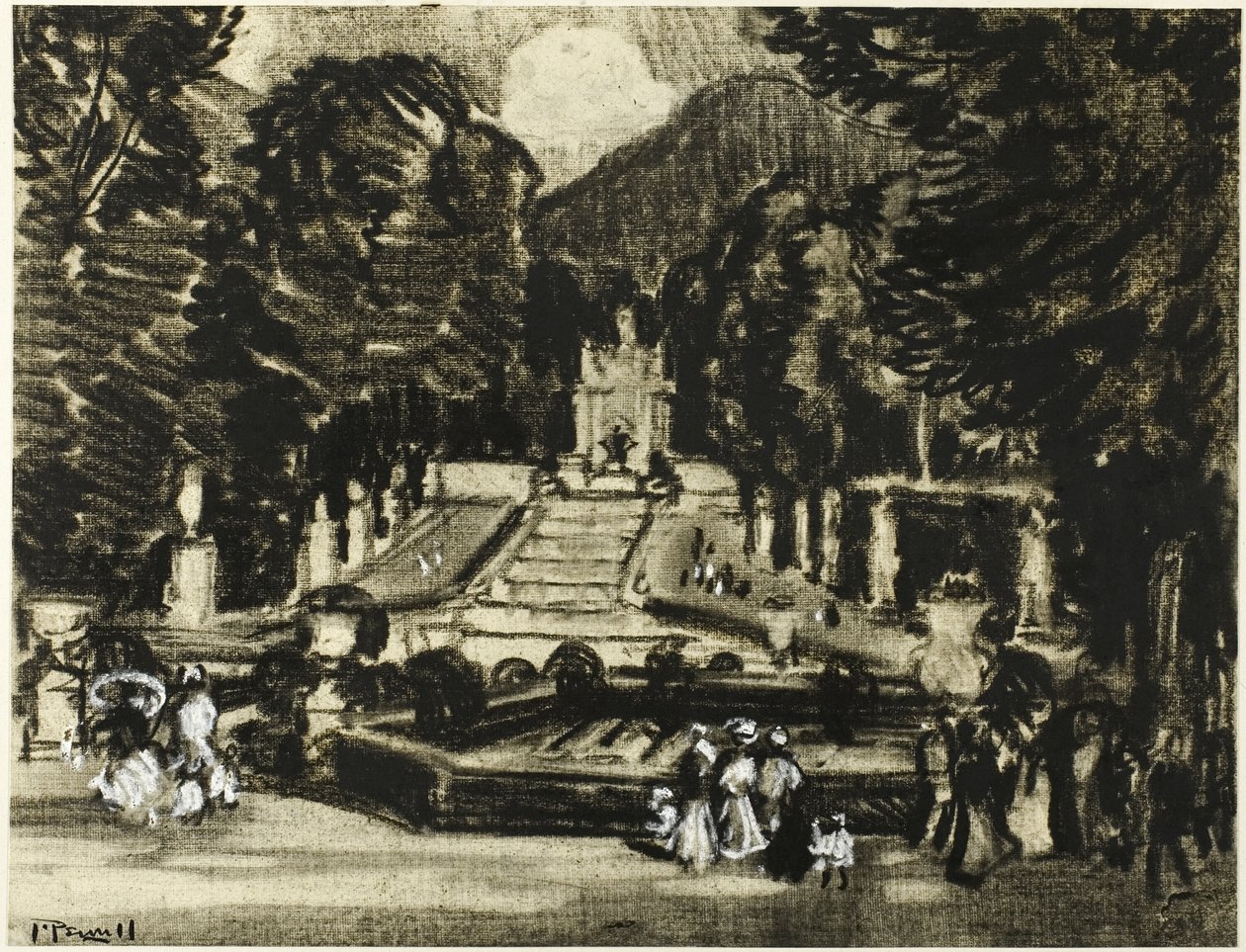Parken, La Granja av Joseph Pennell