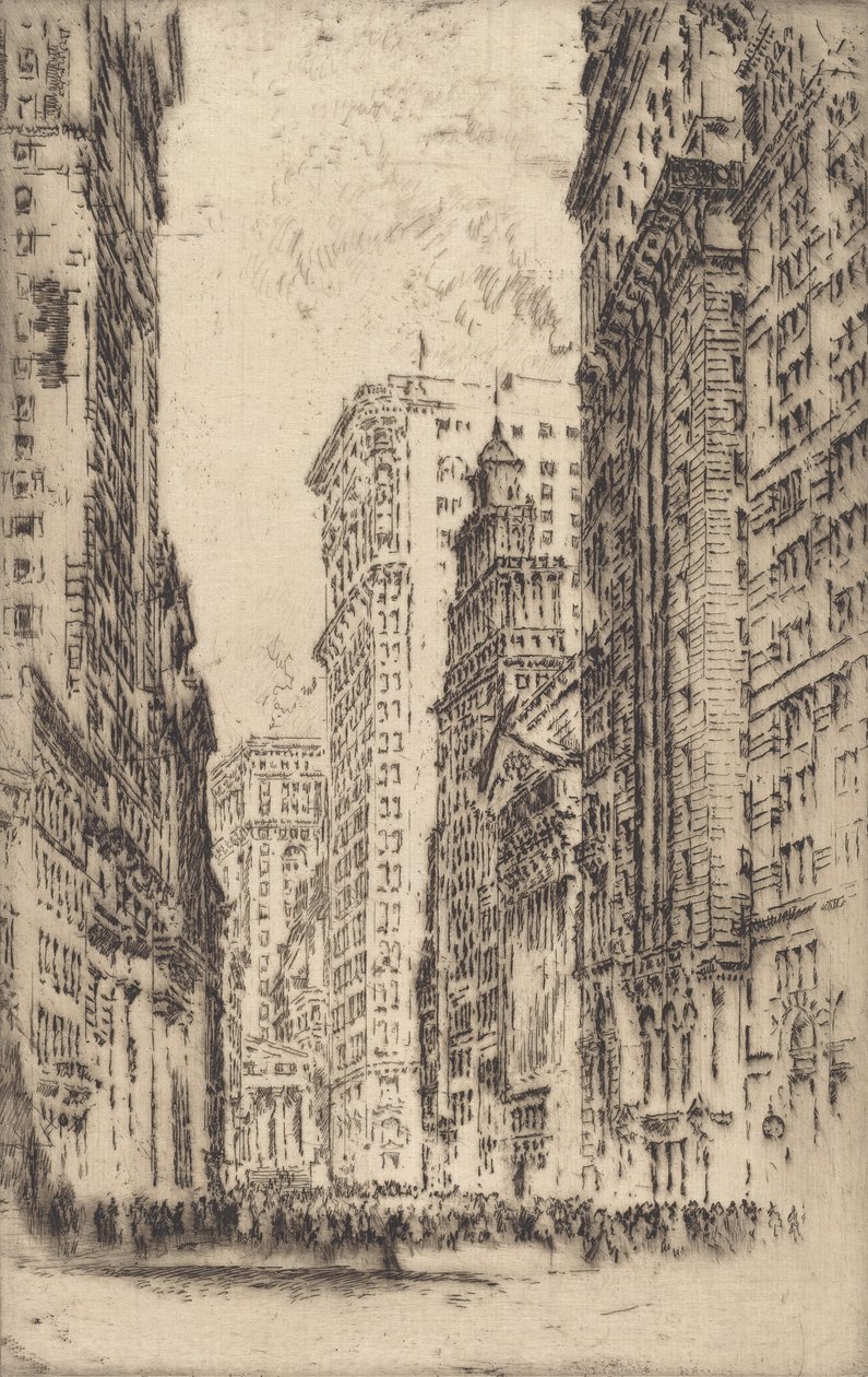 Börsen, 1904. av Joseph Pennell