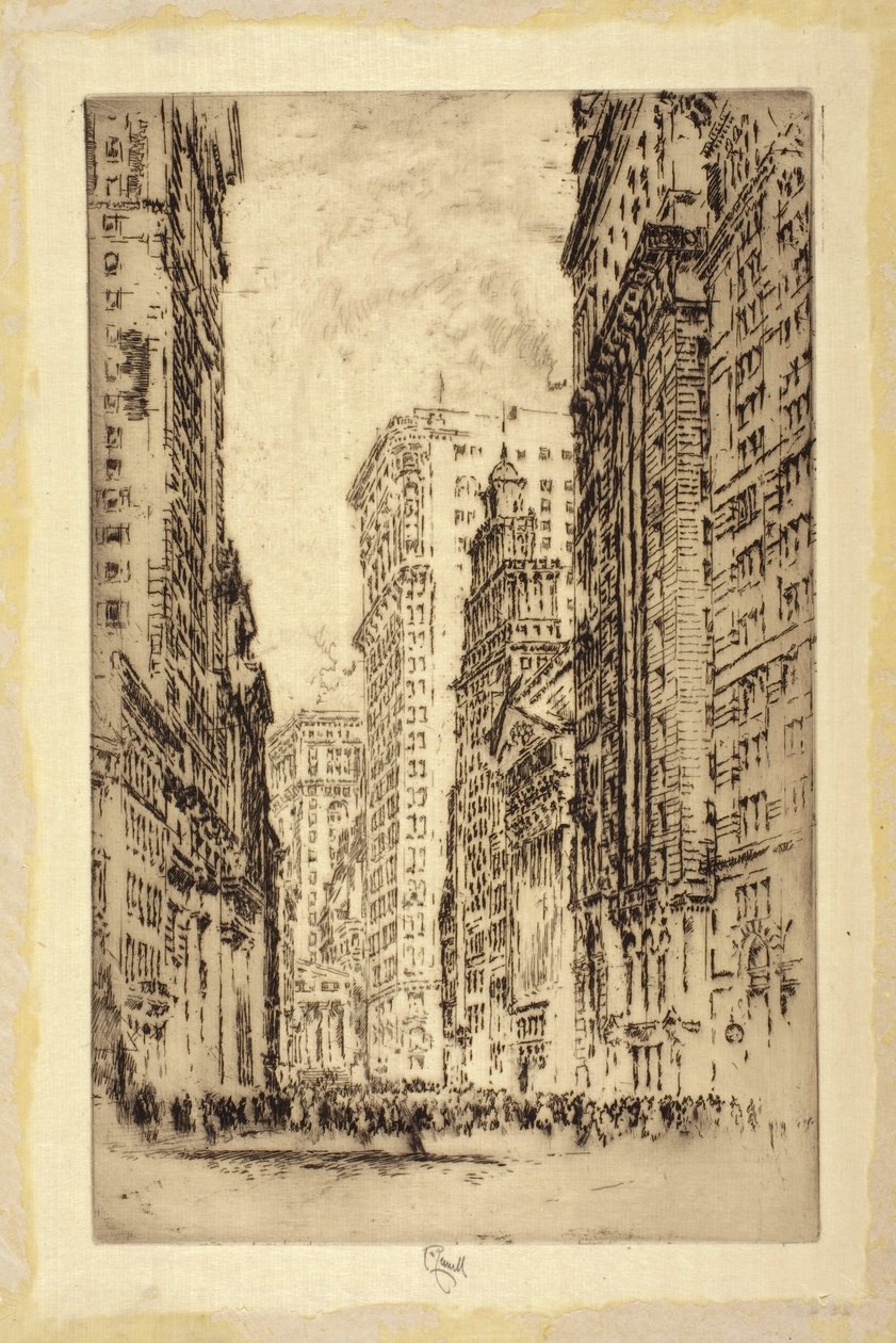 Börsen i New York av Joseph Pennell