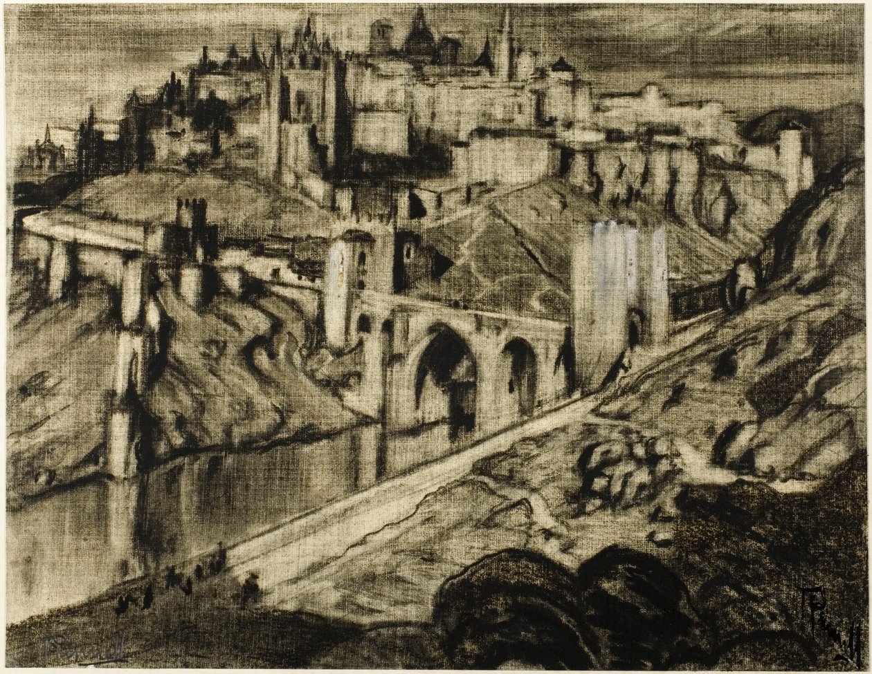 Den höga staden, Toledo av Joseph Pennell