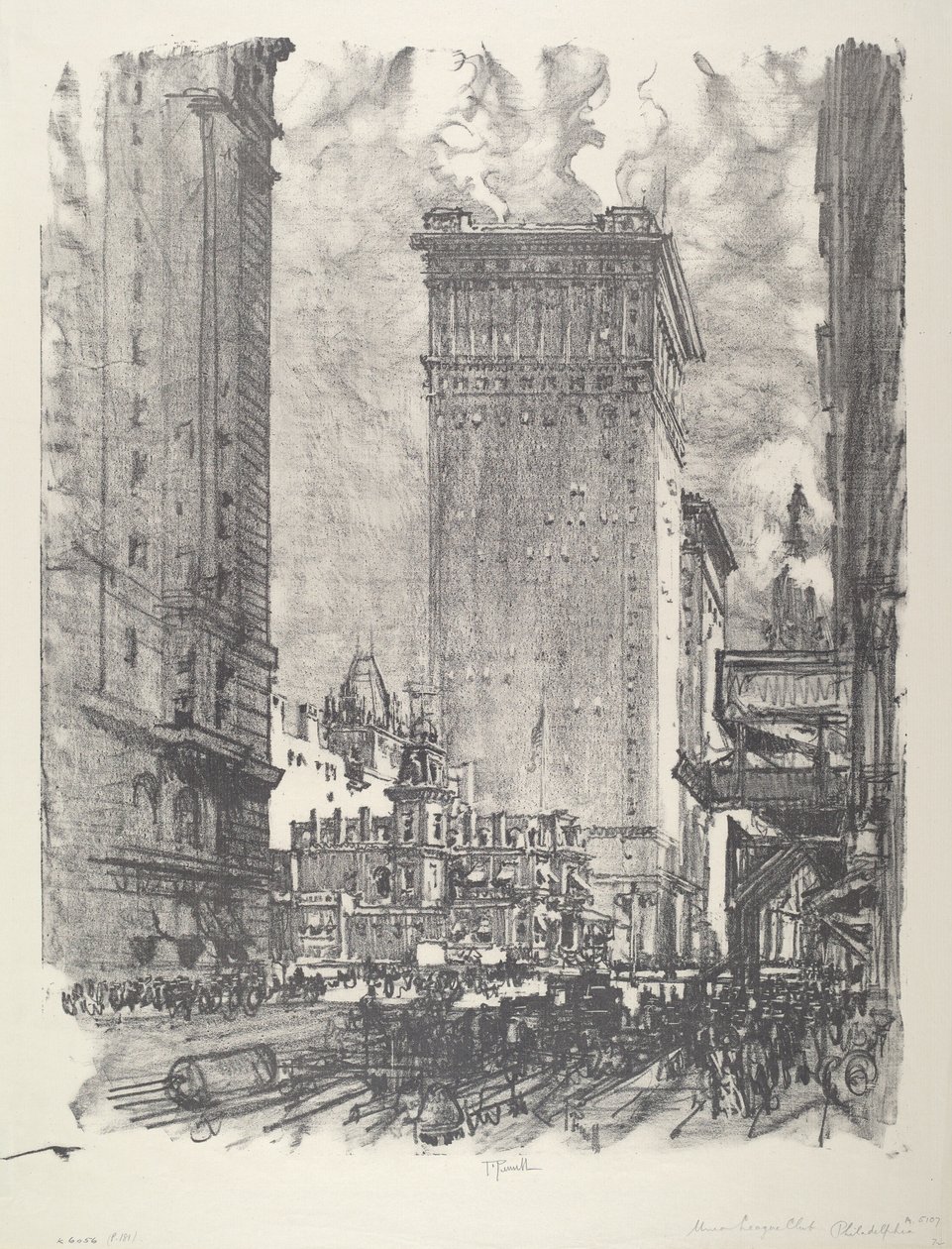 Union League, 1912. av Joseph Pennell