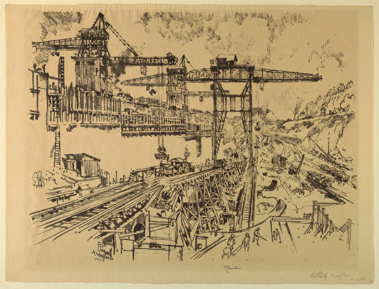 Murar av Miraflores lås av Joseph Pennell