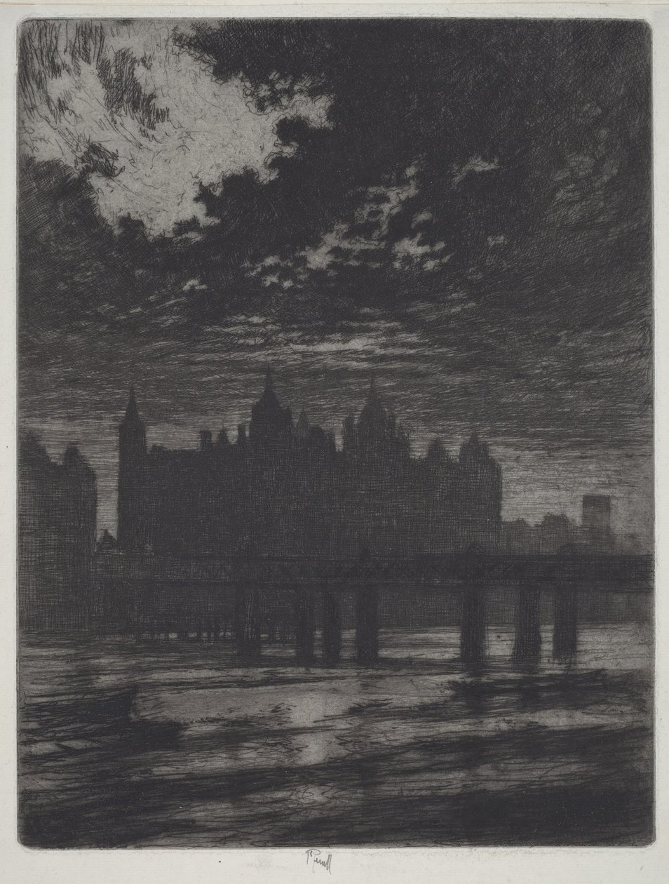 Whitehall Court av Joseph Pennell