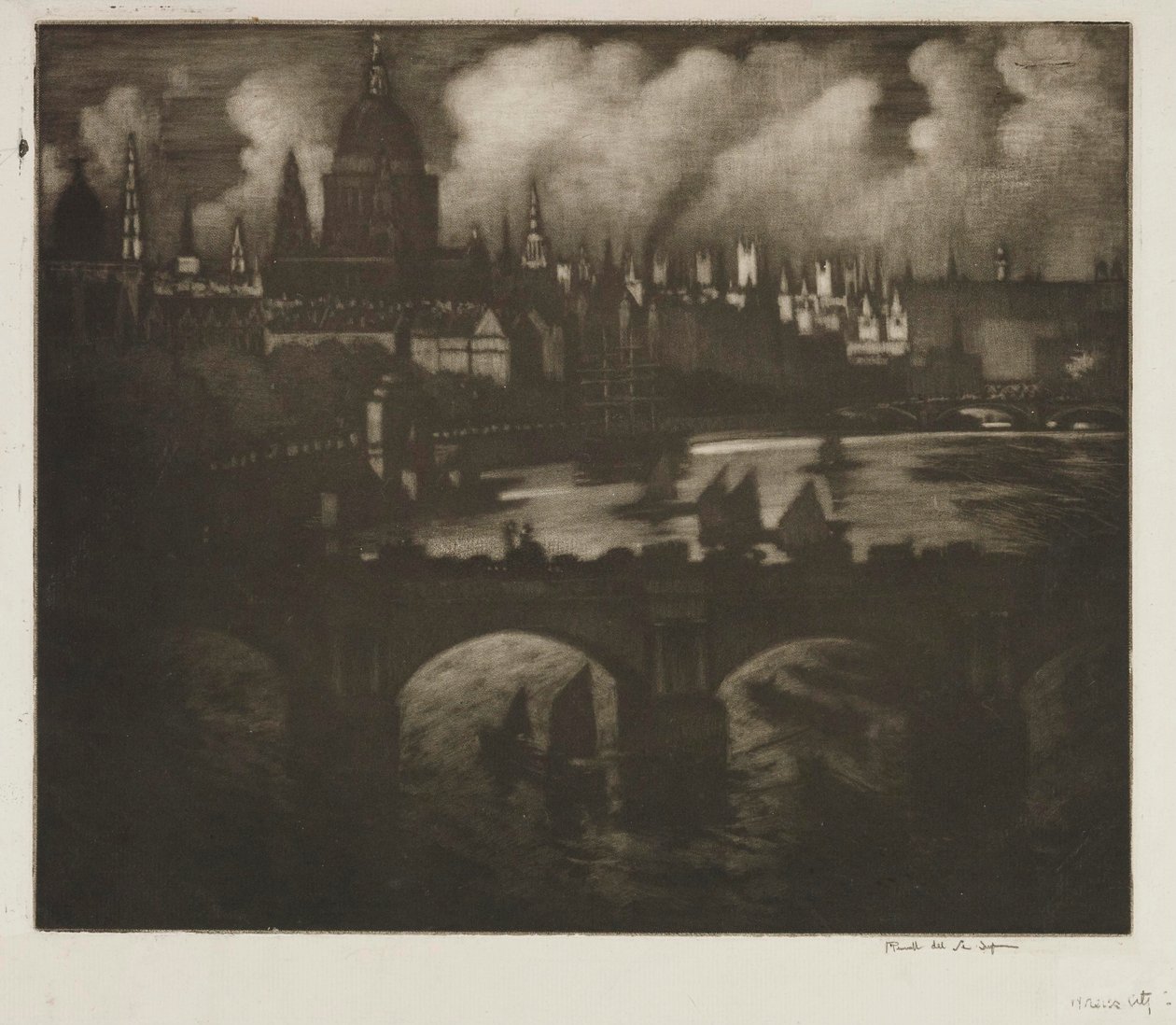 Wrens stad av Joseph Pennell