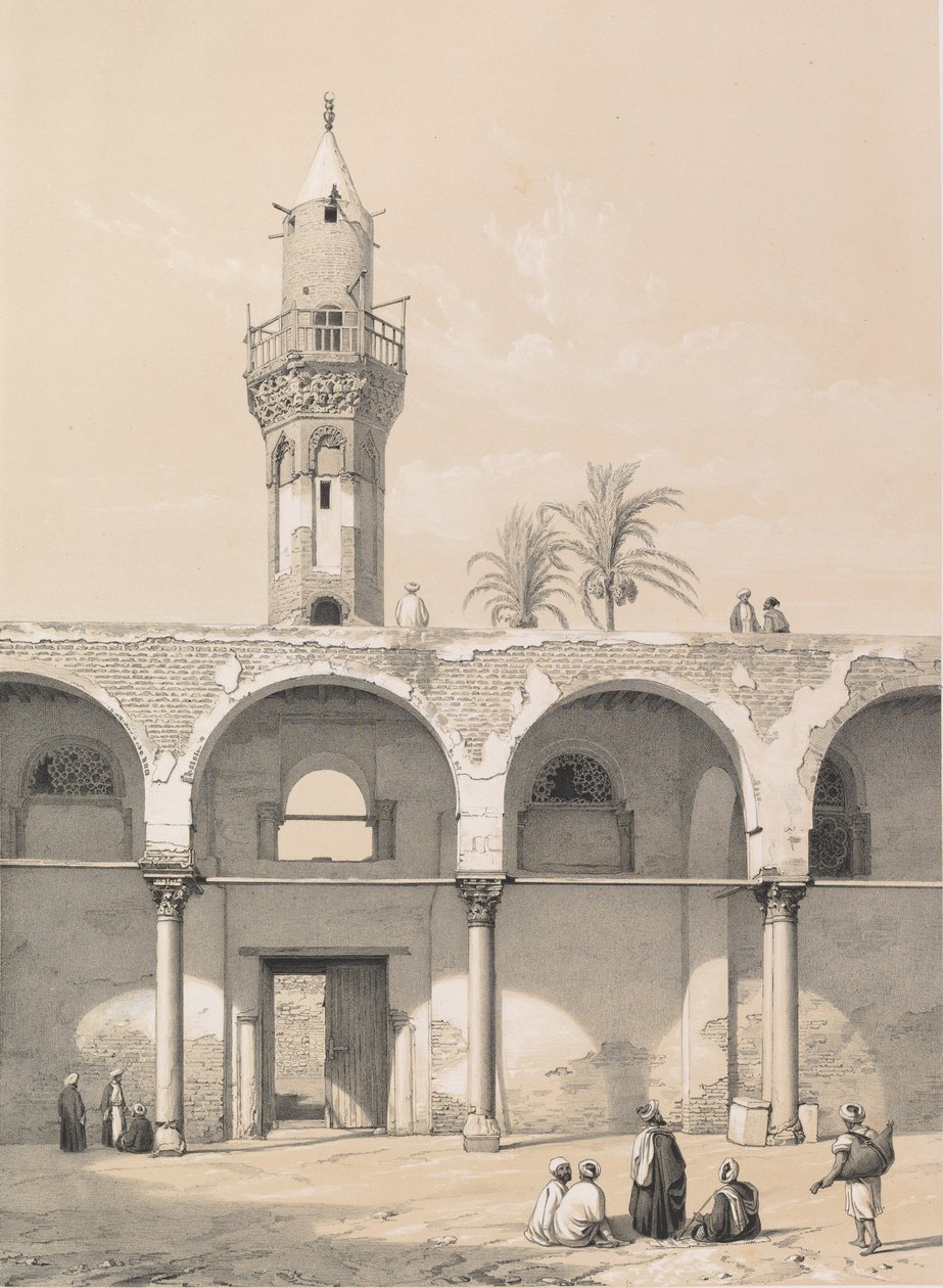 4. Moskén i Amrou, Kairo, 1843. av Joseph Philibert Girault De Prangey