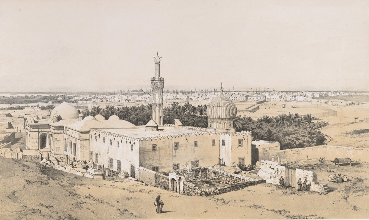 98. Nabedemiska moskén, Alexandria, 1843., 1843 av Joseph Philibert Girault De Prangey