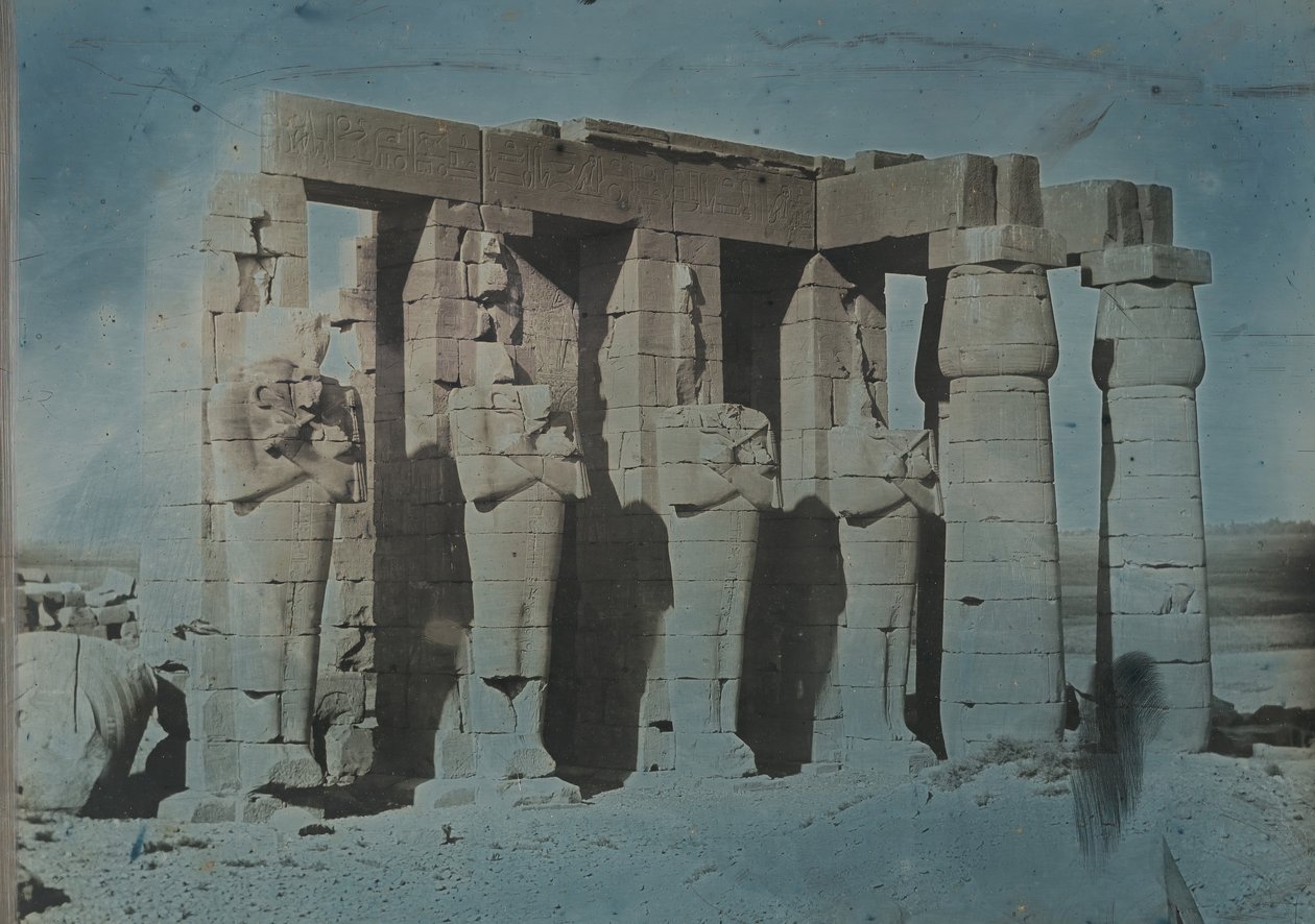 Ramesseum, Thebe, 1844. av Joseph Philibert Girault De Prangey