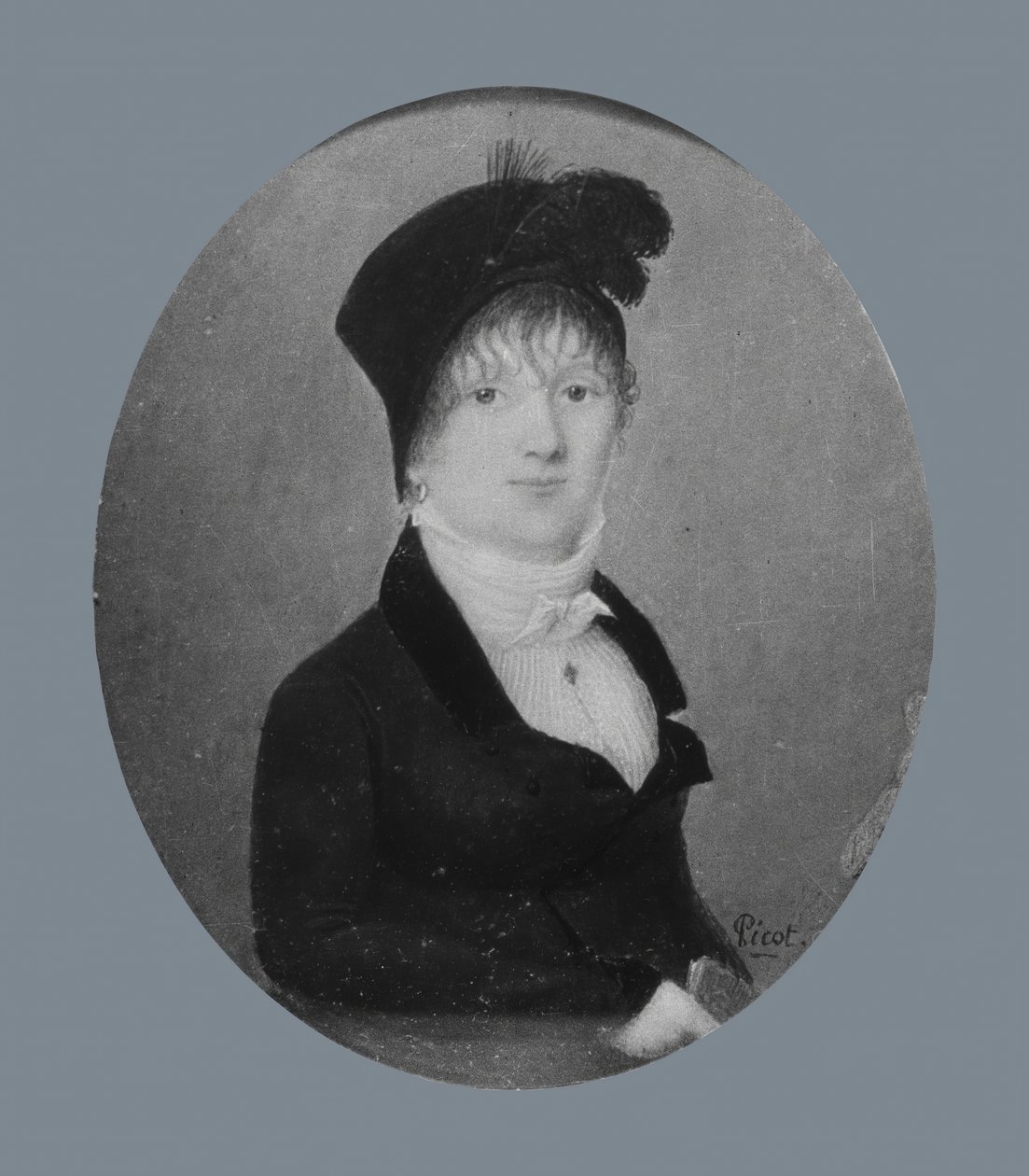 Porträtt av en dam, ca. 1808. av Joseph Pierre Picot de Limoelan de