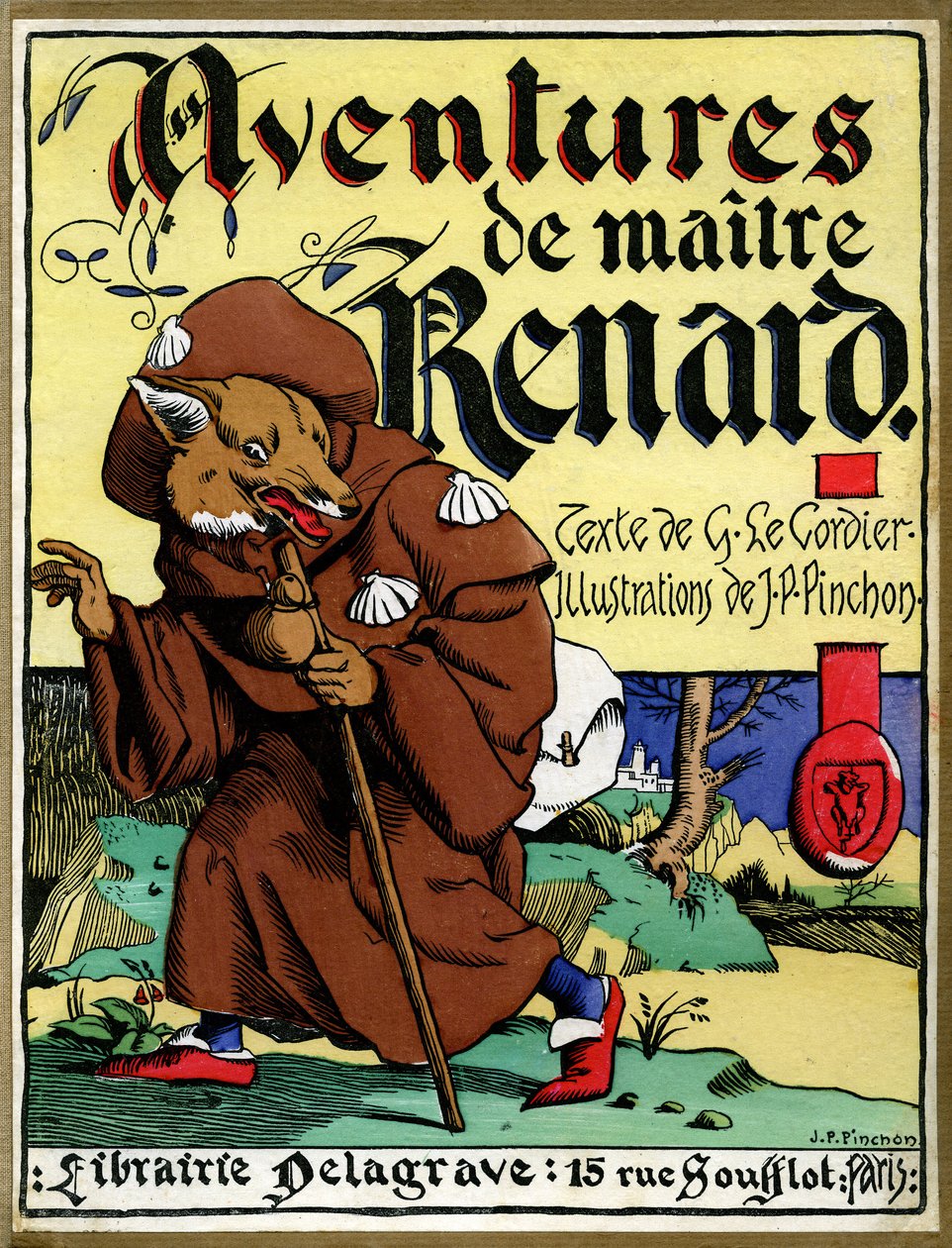Omslag till boken "Les aventures de Maitre Renard" (tryck) av Joseph Porphyre Pinchon