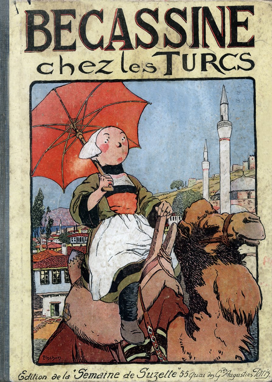 Främre omslag till "Becassine Chez les Turcs". av Joseph Porphyre Pinchon