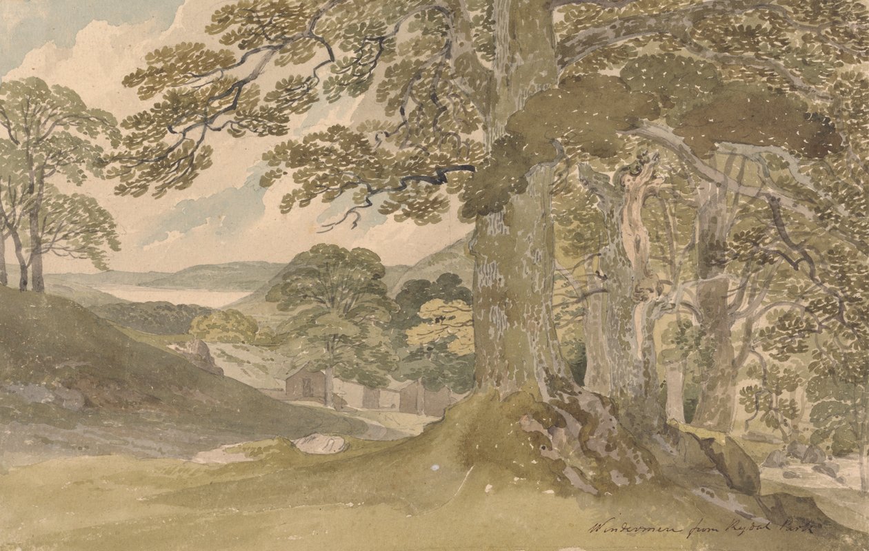 Windermere från Rydal Park av Joseph Powell