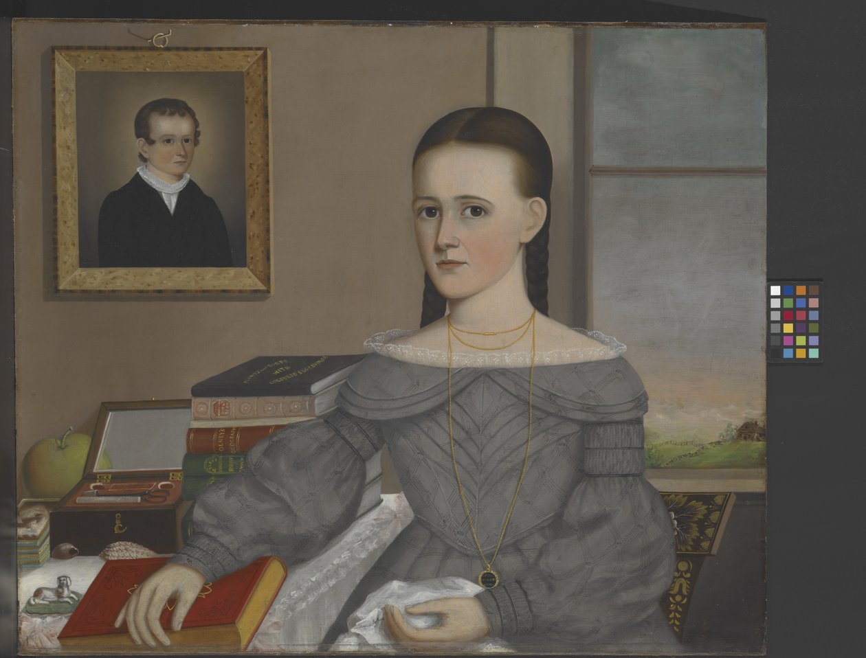 Porträtt av Marie Jane Andrew, okänt datum (olja på duk) av Joseph R. Mason