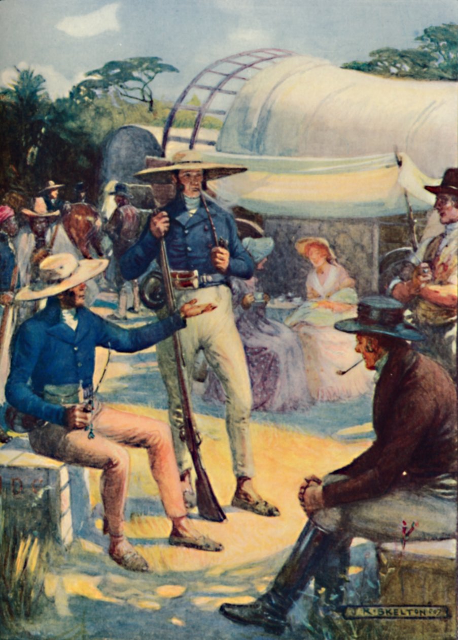 1820 Nybyggare och deras boerkonvojer, 1909 av Joseph Ratcliffe Skelton