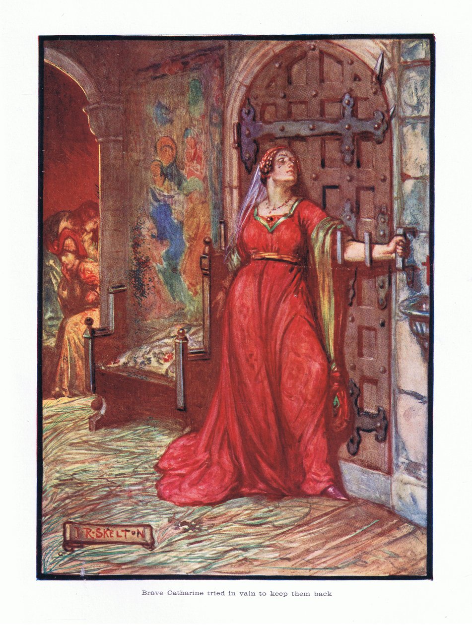 Modiga Catherine försökte förgäves hålla dem tillbaka, 1910 av Joseph Ratcliffe Skelton