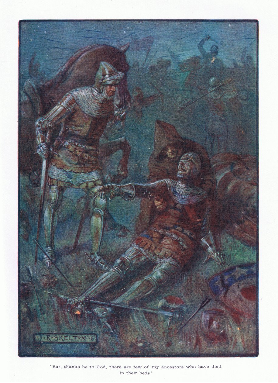 Men tack vare Gud, det är få av mina förfäder som har dött i sina sängar, 1910 av Joseph Ratcliffe Skelton