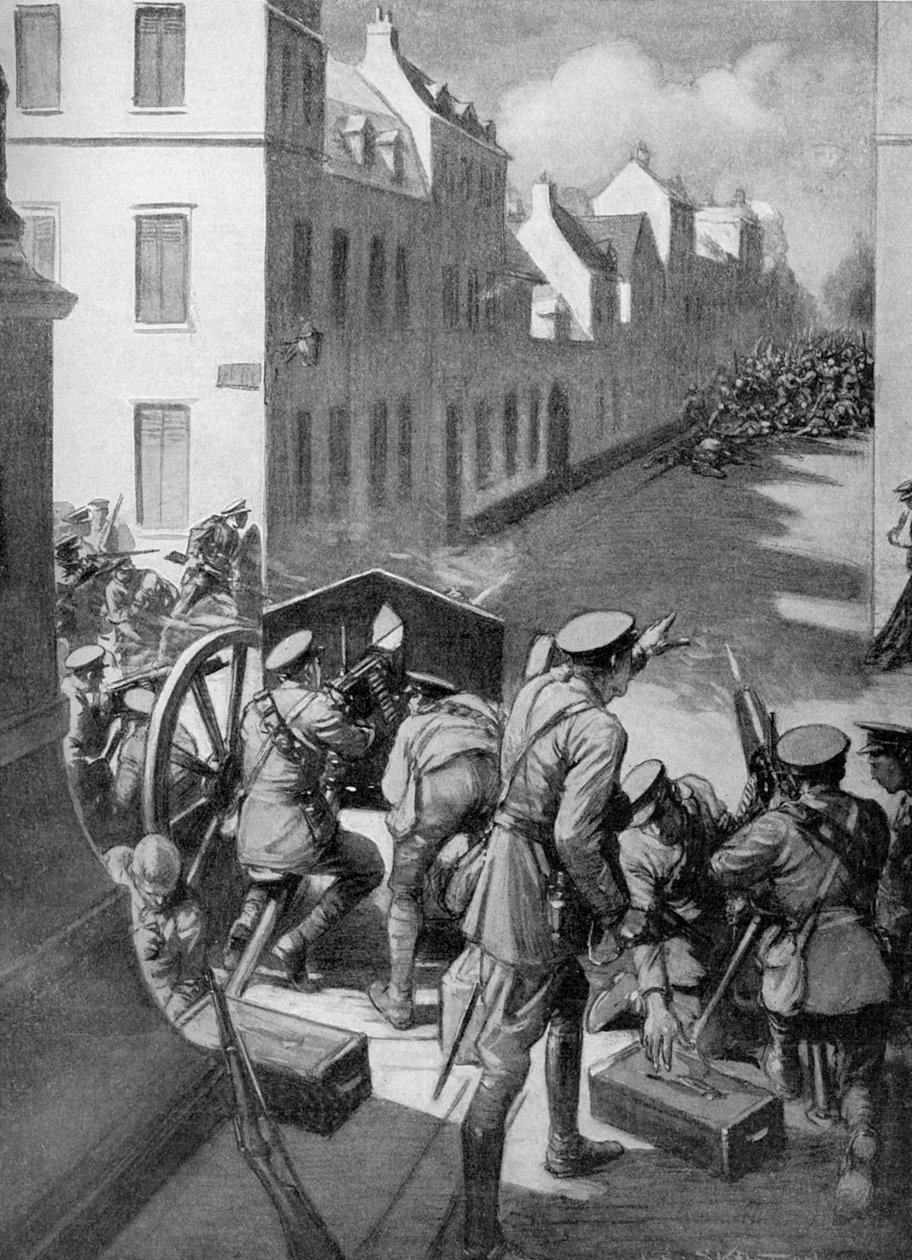 WW1 - Slaget vid Le Cateau 1914 av Joseph Ratcliffe Skelton