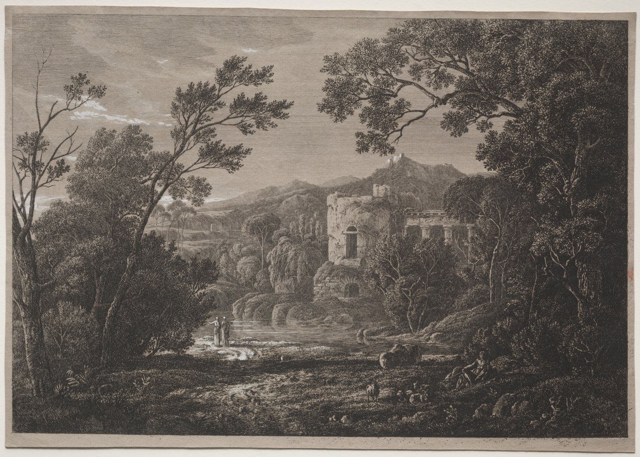 En italiensk syn, ca. 1810 . av Joseph Rebell