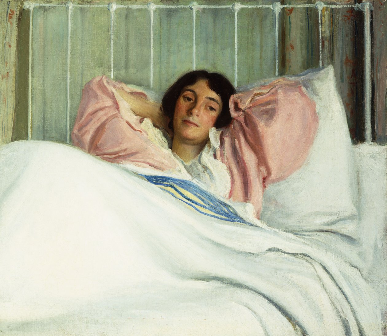 Porträtt av konstnärens fru Edith, av Joseph Rodefer De Camp