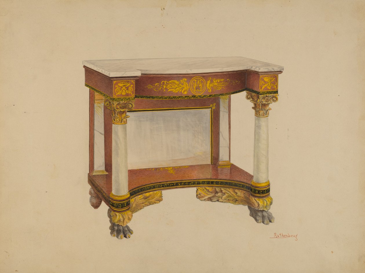 Konsolbord, 1936. av Joseph Rothenberg