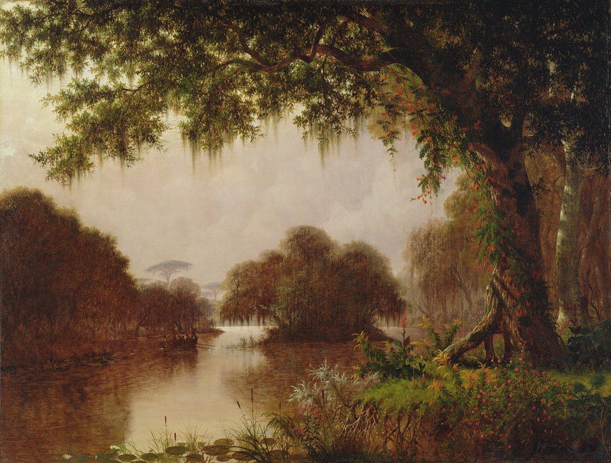 Träsket på Mississippi, 1871 av Joseph Rusling Meeker