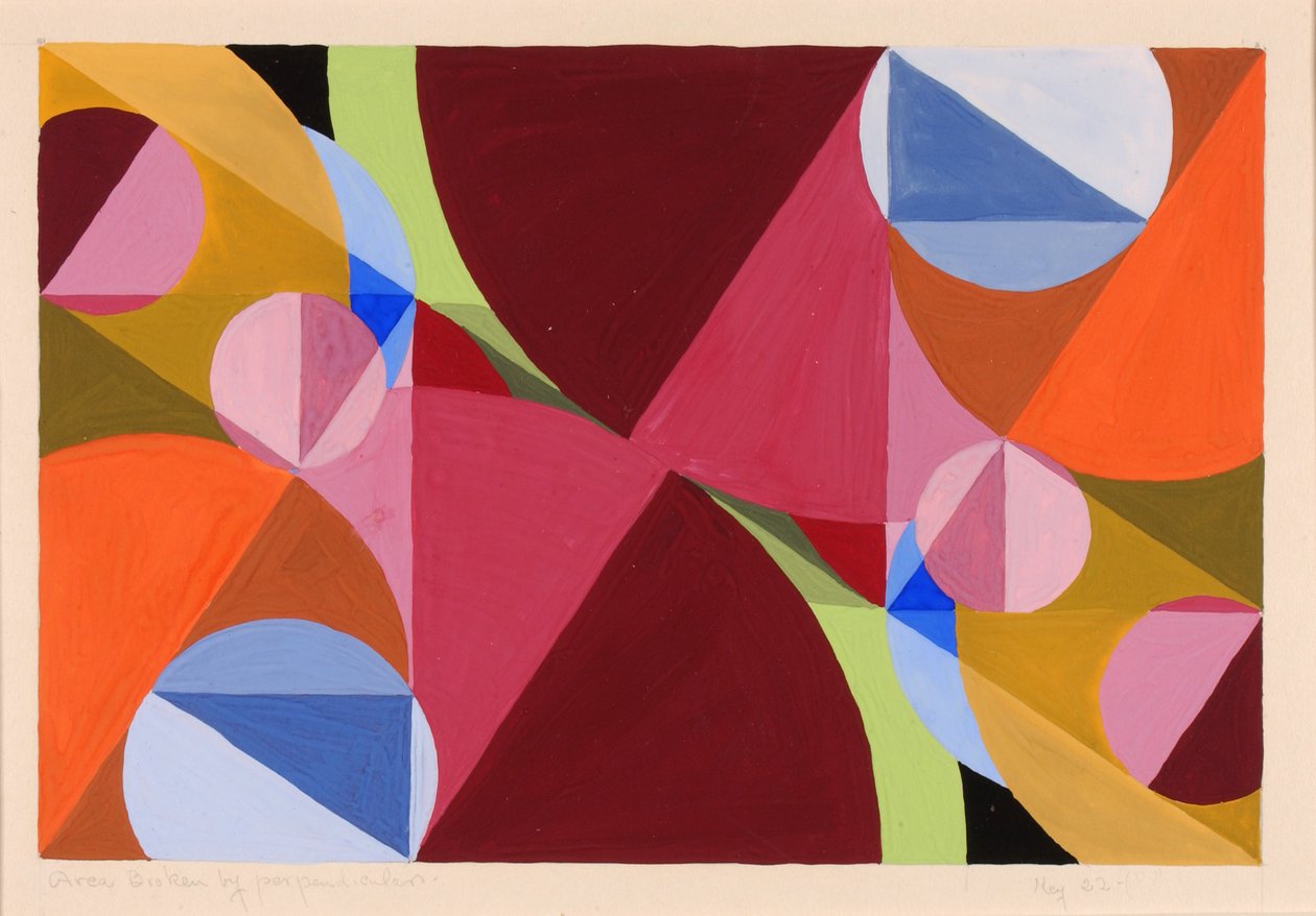 Område brutet av perpendicularer, ca. 1934. av Joseph Schillinger