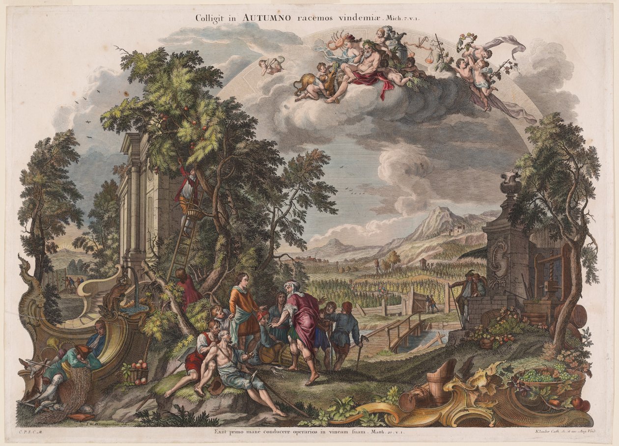 Höst av Joseph Sebastian Klauber, Johann Baptist Klauber, after Johann Wolfgang Baumgartner