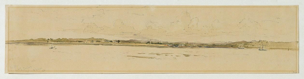 Roadstead av Point de Galle på Ceylon (Sri Lanka) av Joseph Selleny