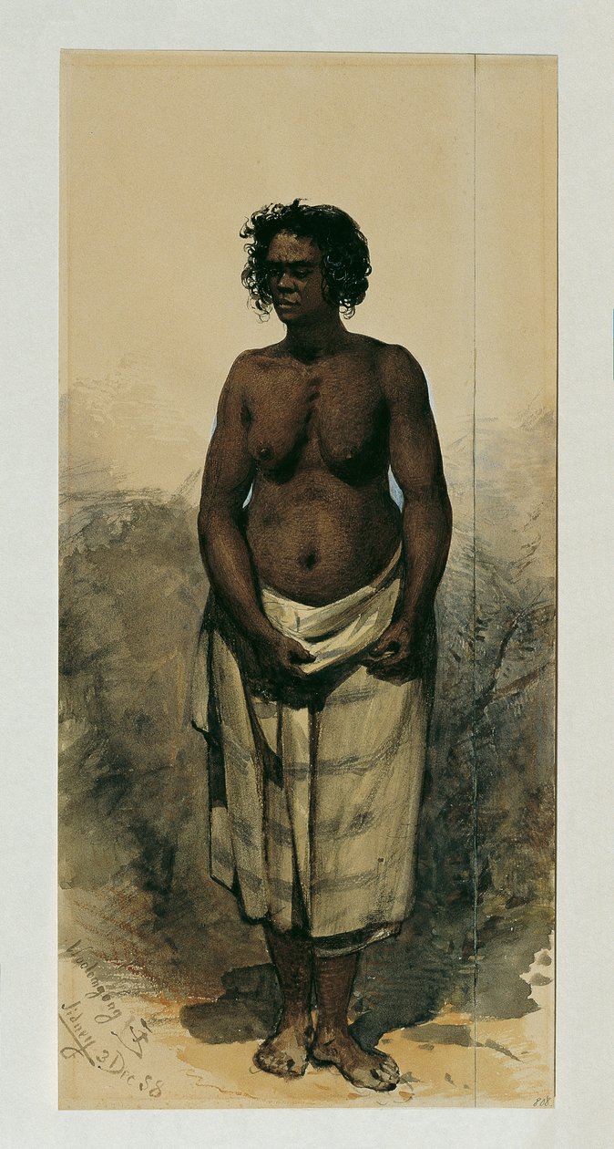Aboriginsk kvinna från Wollongong (Wollongong), Australien av Joseph Selleny