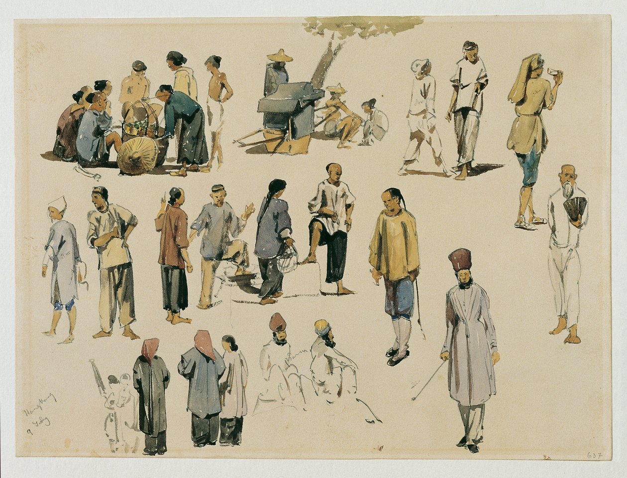 Kinesiska figurstudier av Joseph Selleny