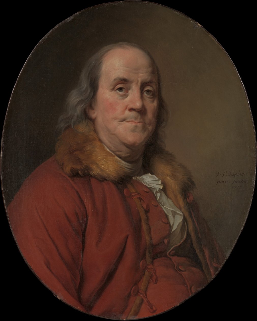 Benjamin Franklin av Joseph Siffred Duplessis