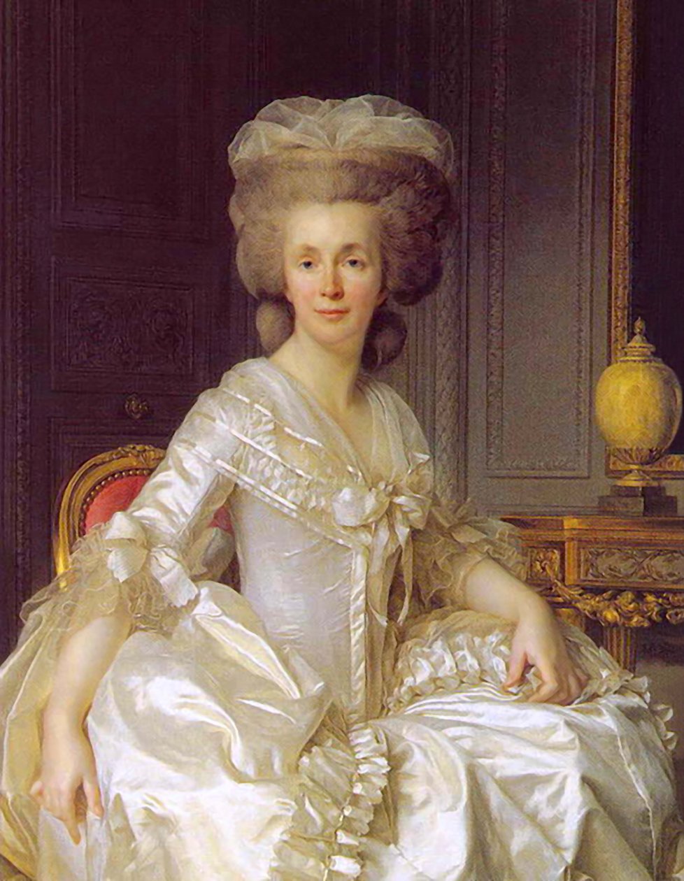 Franska: Porträtt av Suzanne Curchod (Madame Jacques Necker) av Joseph Siffred Duplessis
