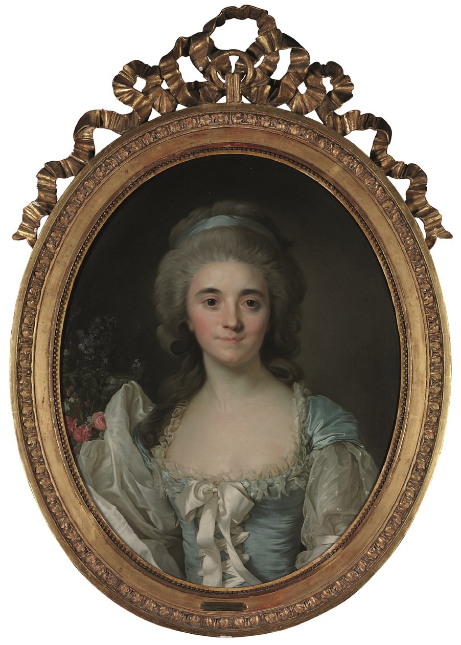 Porträtt av Comtesse de Provence (1753-1810) (olja på duk) av Joseph Siffred Duplessis