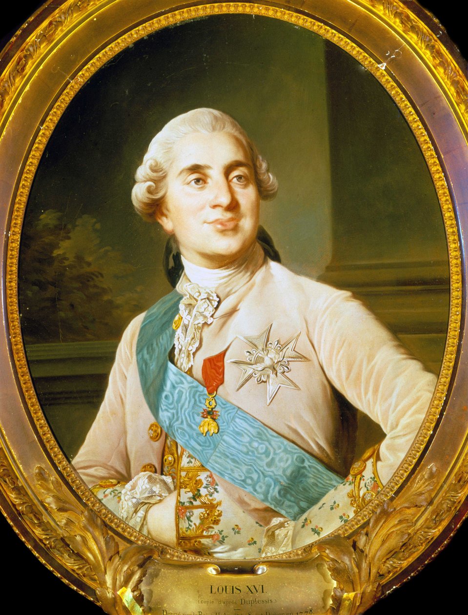 Porträtt av Ludvig XVI (1754 - 1793) av Duplessis. av Joseph Siffred Duplessis
