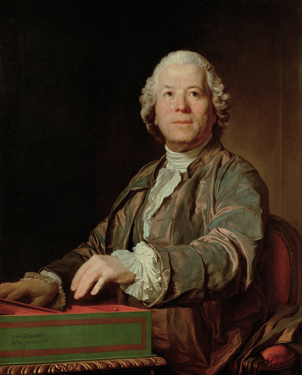 Porträtt av kompositören Christoph Willibald Ritter von Gluck 1714-1787, 1775 av Joseph Siffred Duplessis