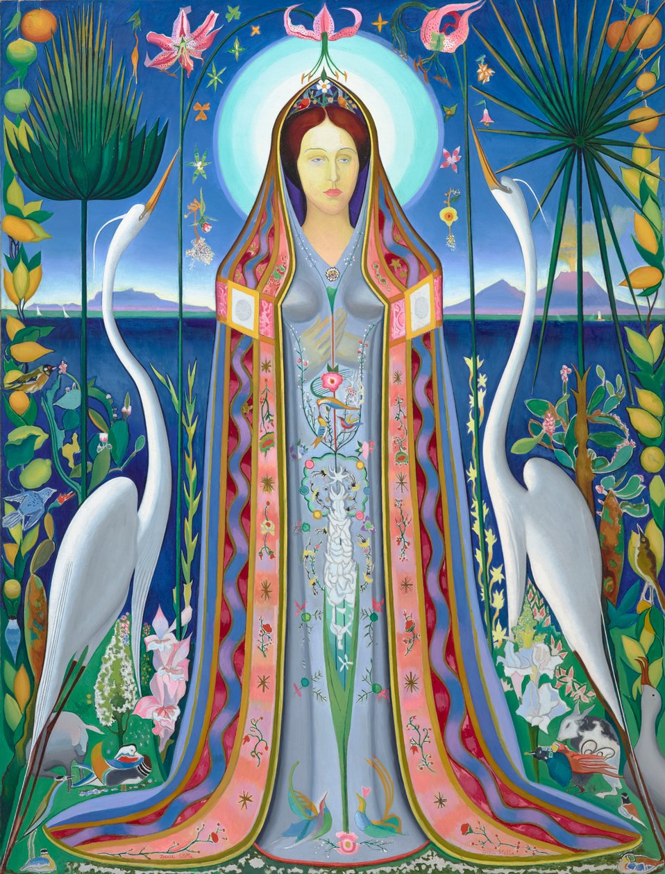 Purissima 1927 (olja på duk) av Joseph Stella