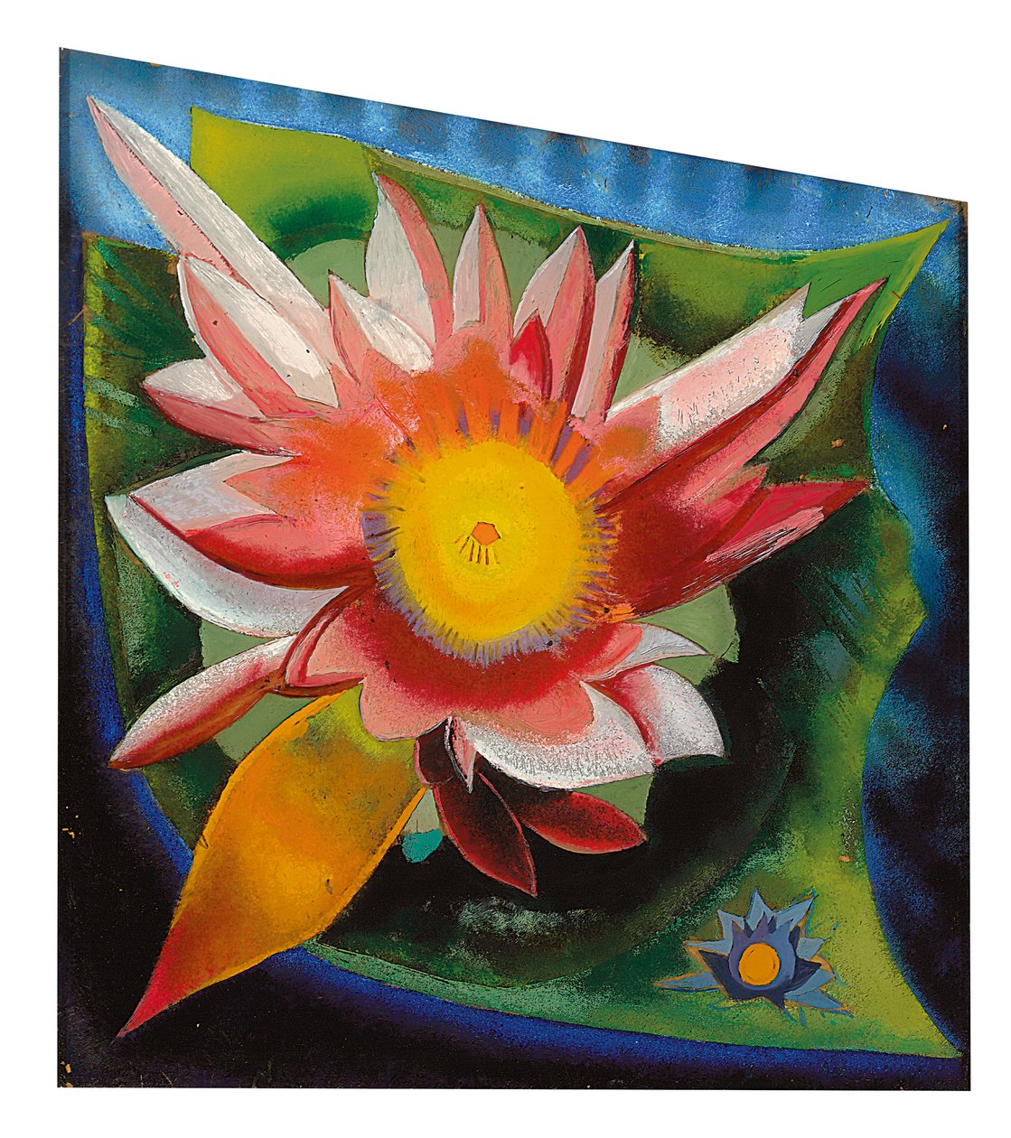 Näckrosen, ca 1924 (olja på glas) av Joseph Stella