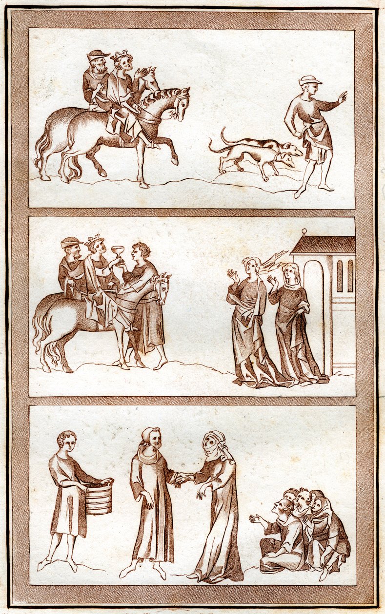 Thomas Beckets liv, 1801. av Joseph Strutt