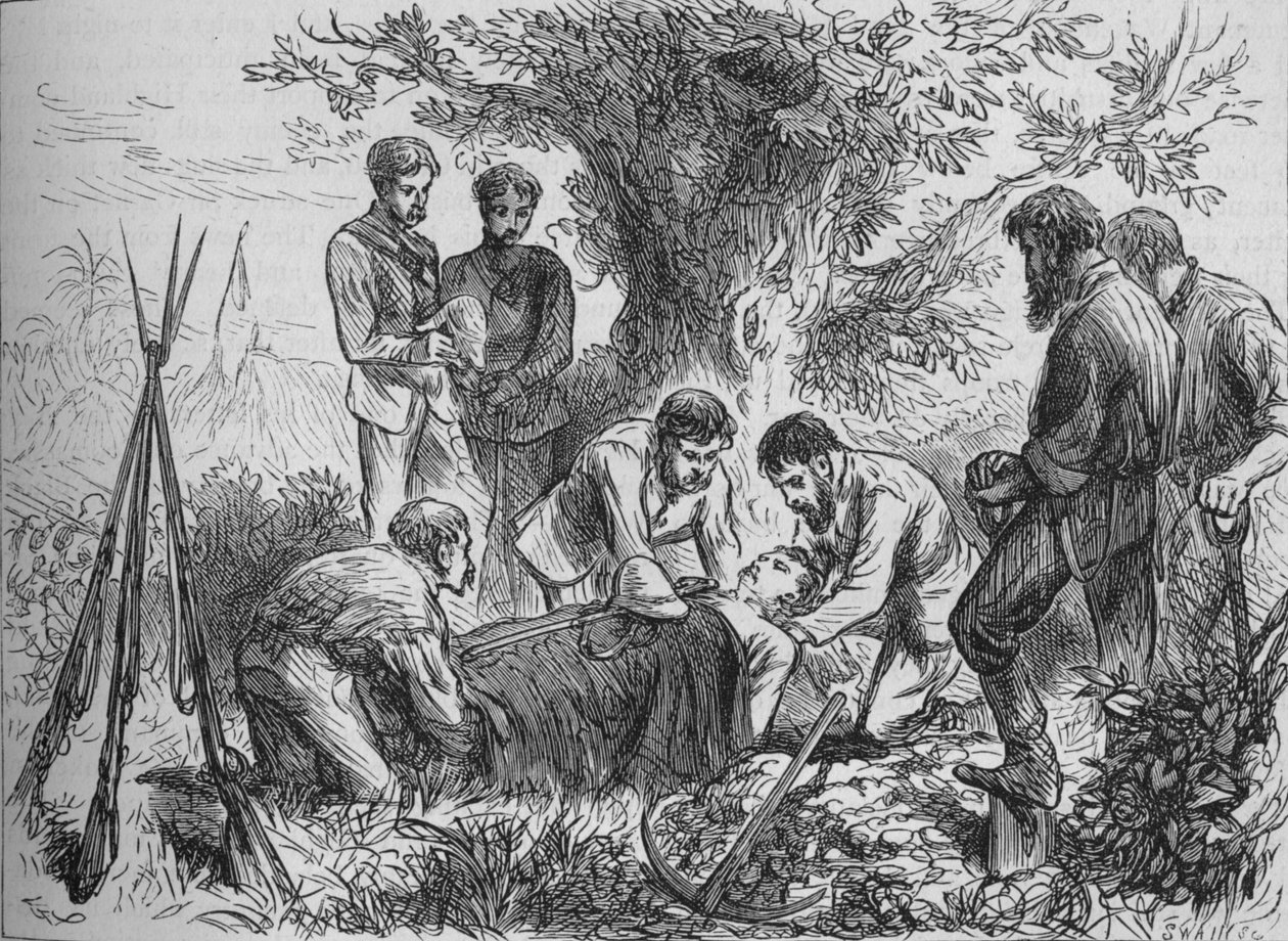 Begravning av Eyre, c1880 av Joseph Swain