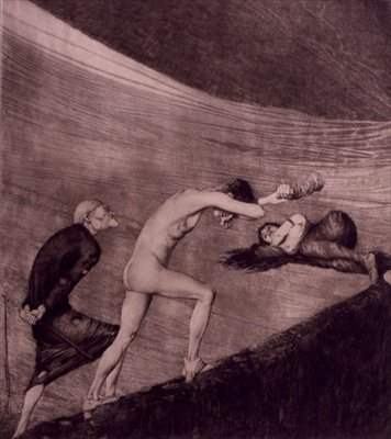 Inhibitions (Hemmungen) platta VI från del 1 av en 