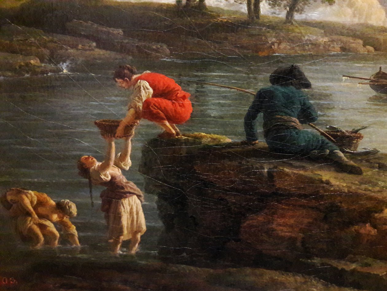 Utsikt över en hamn på morgonen (Morgon)


 (detalj). av Joseph Vernet
