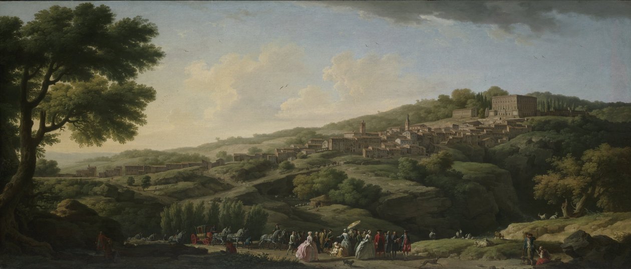 Villa på Caprarola av Joseph Vernet
