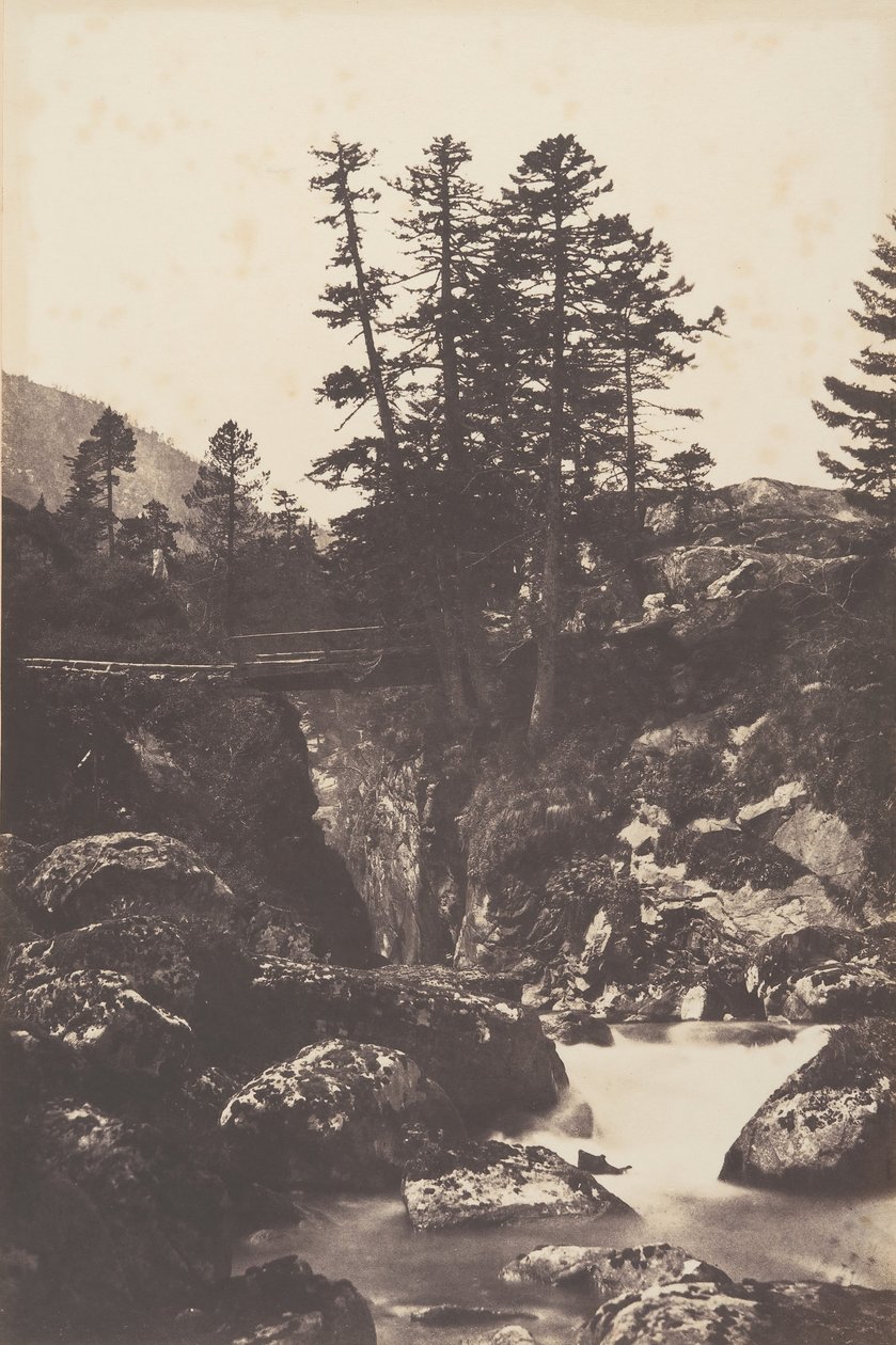 Cauterets, Spaniens bro, 1853. av Joseph Vigier