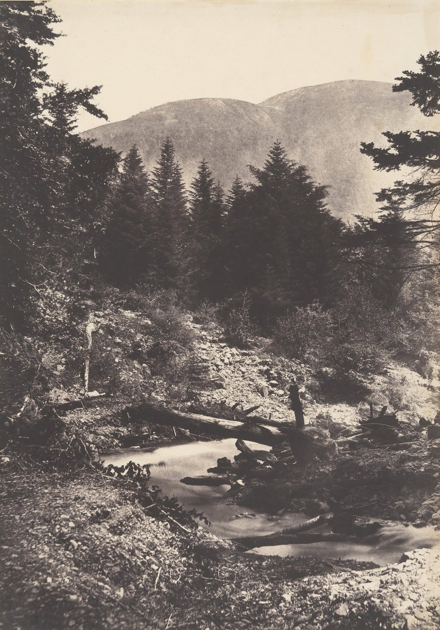 Torrent av Demoiselles vattenfall, Bagnères de Luchon., 1853. av Joseph Vigier