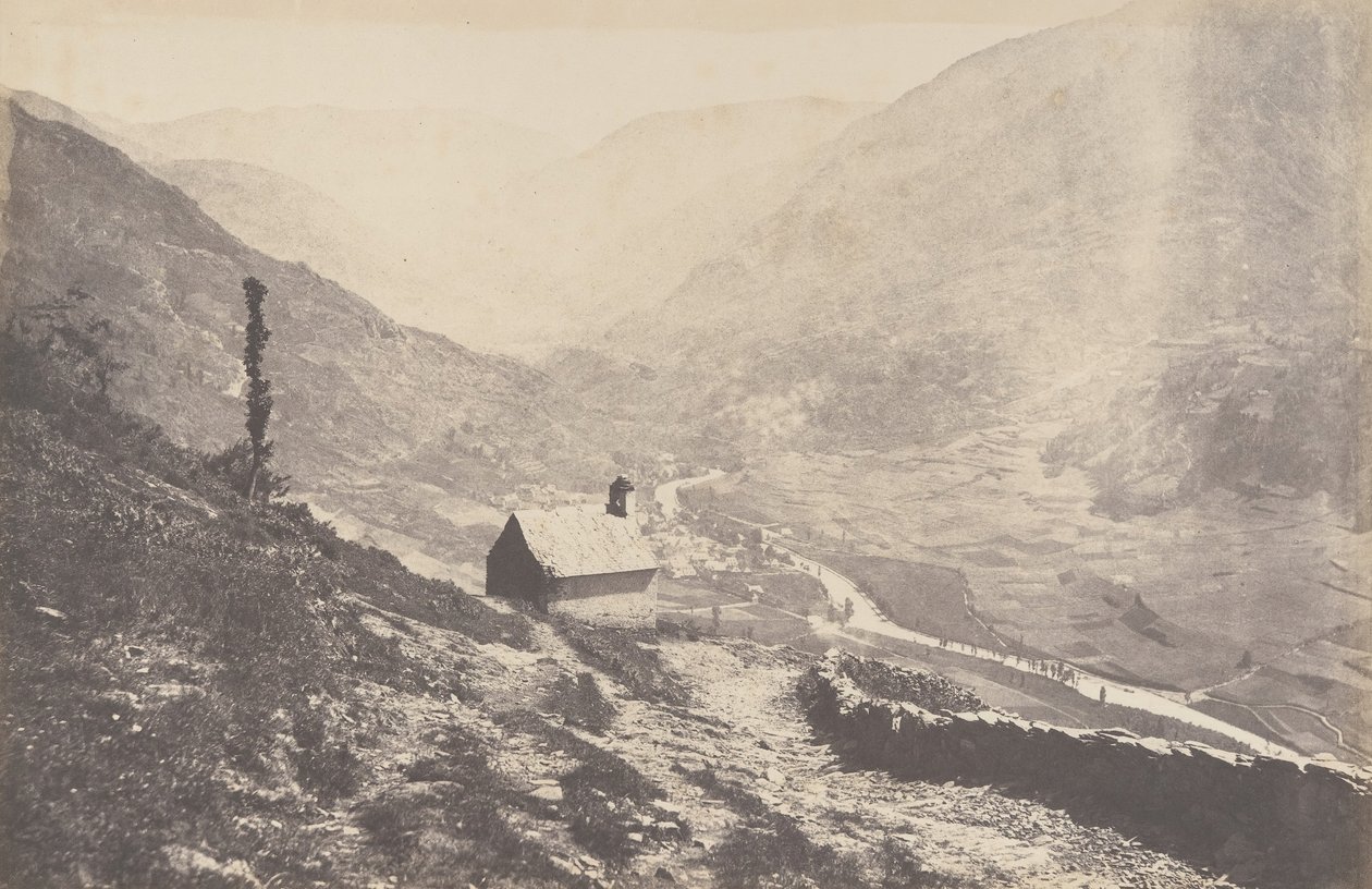 Valley of Bosost hämtad från capilla San Antonio, 1853. av Joseph Vigier